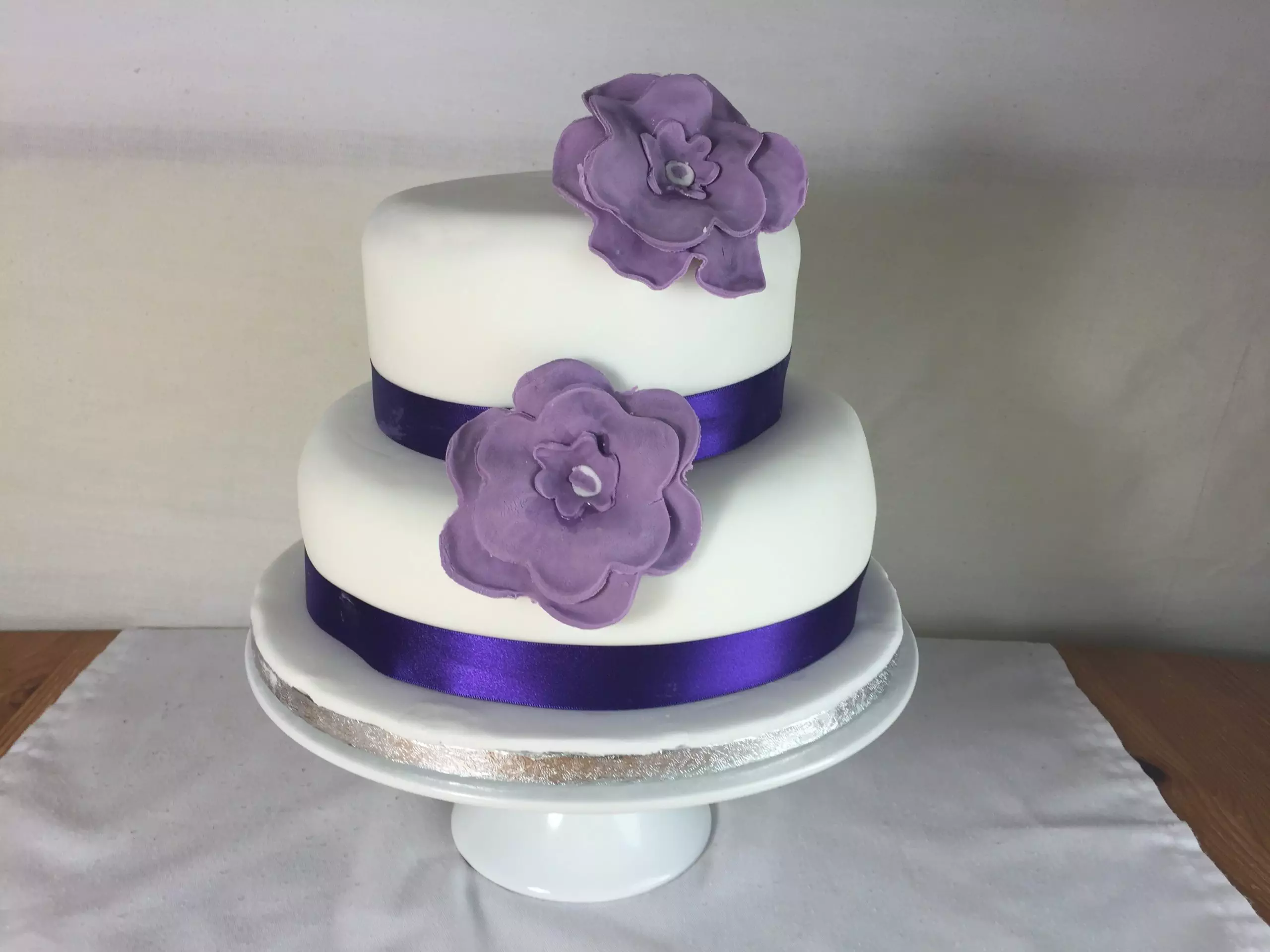 My first attempt at a two tier cake