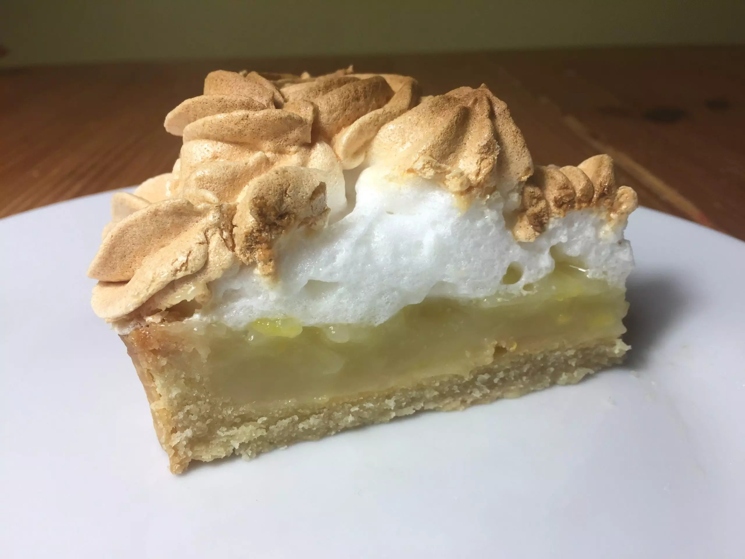 Easy lemon meringue pie : Lemon curd pie