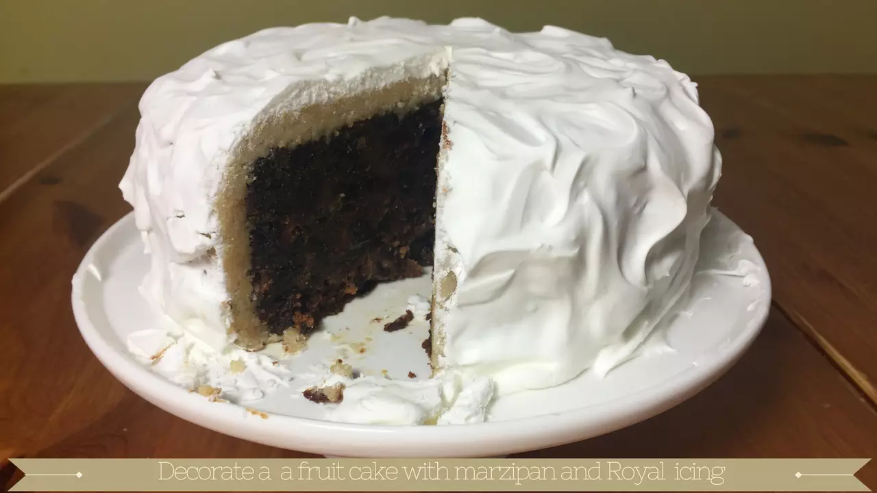 Royal icing cake : Royal Icing Recipe : Marzipan Cake