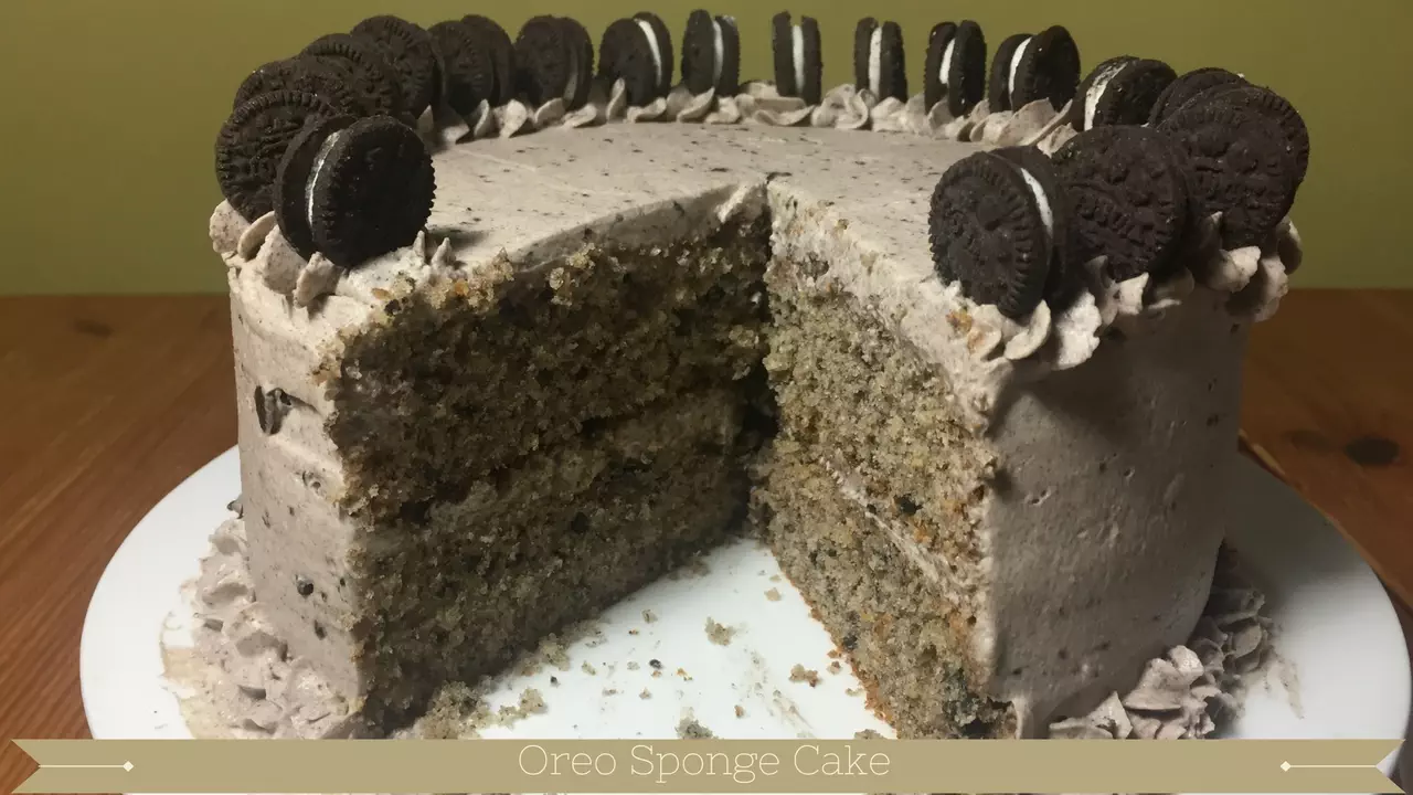 Oreo cake recipe : Oreo Cake : Cookies and cream cake
