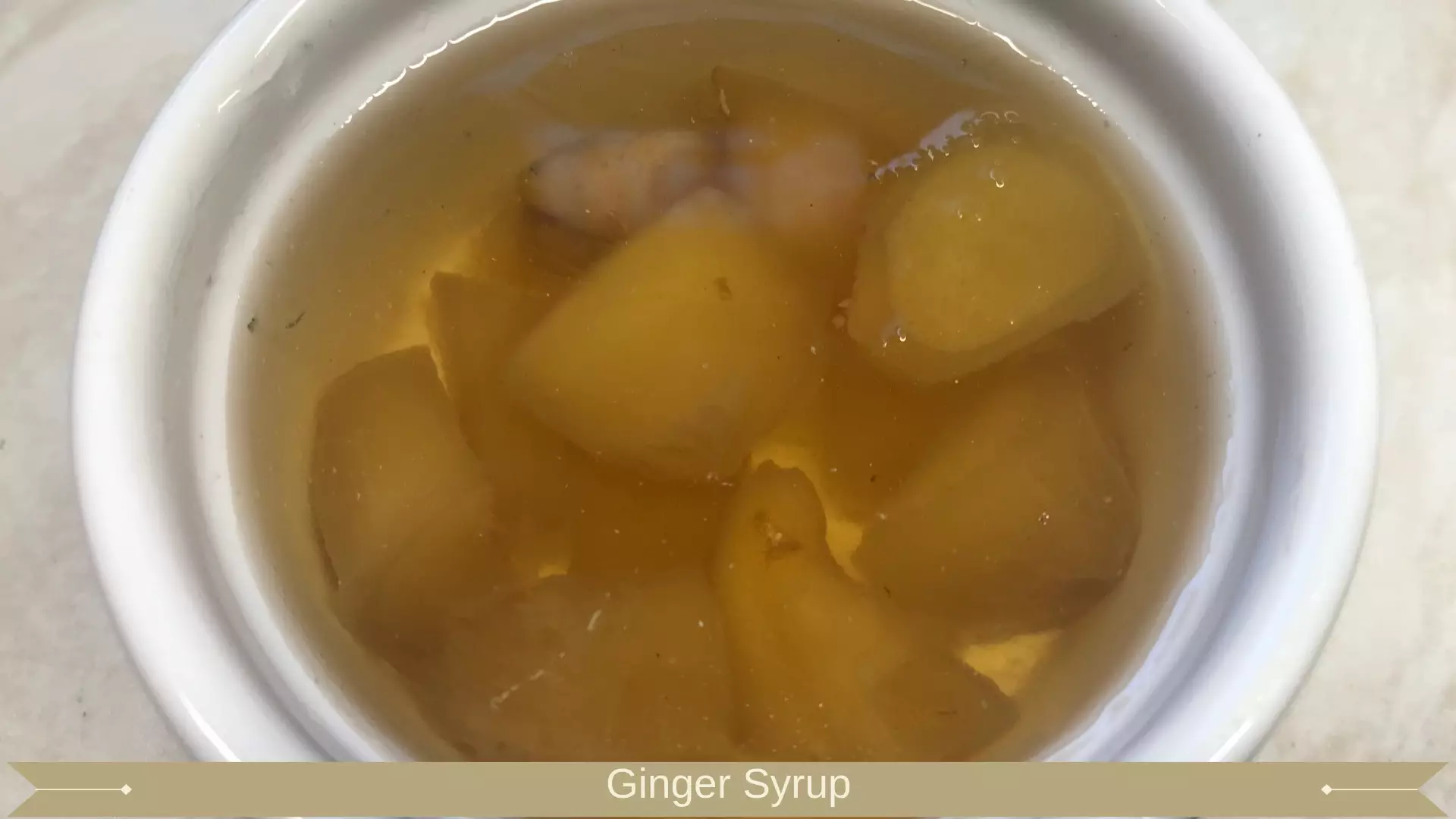 Ginger Syrup : Ginger Stem or root