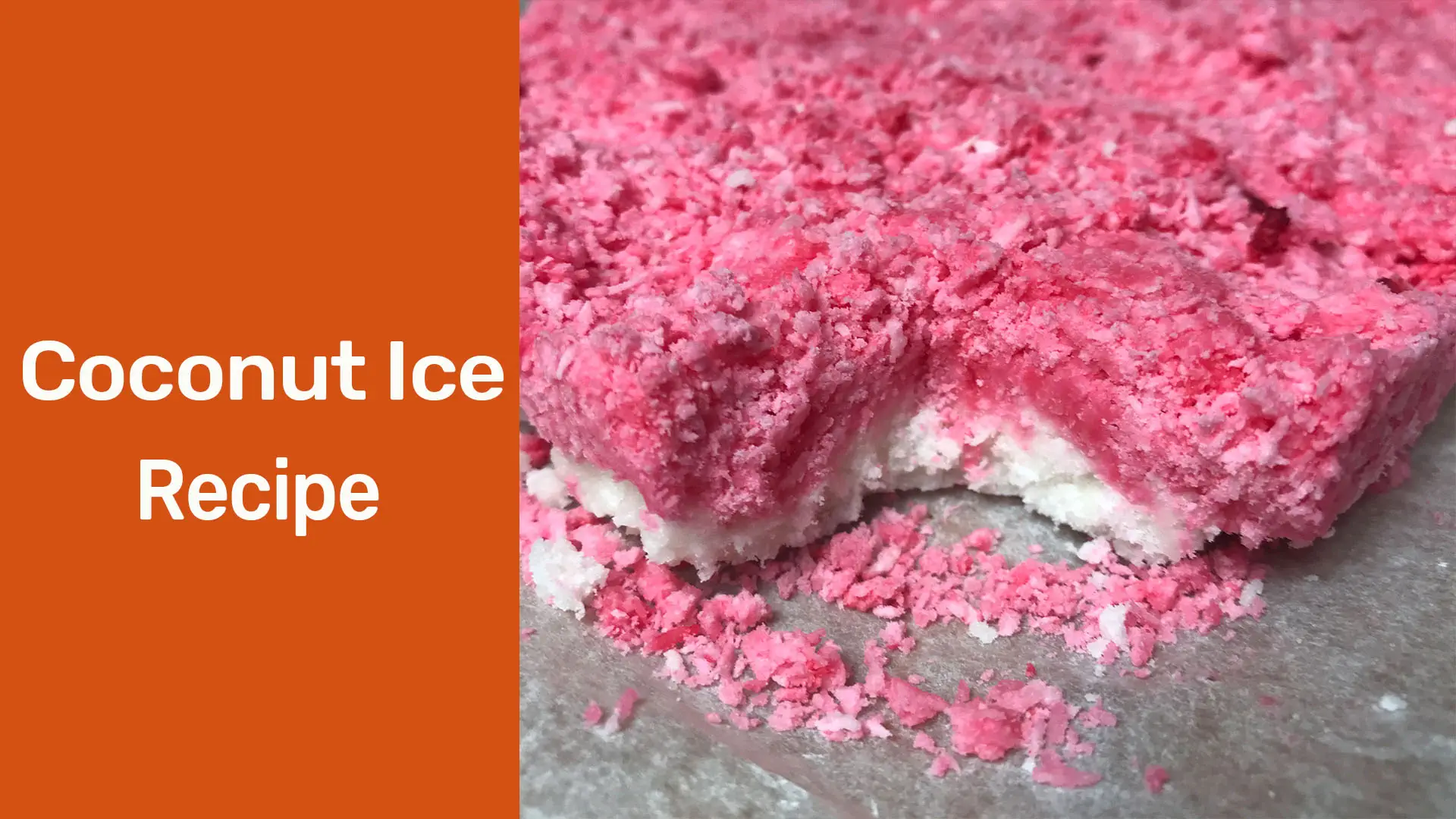 Coconut ice recipe : Coconut Sweets Recipe