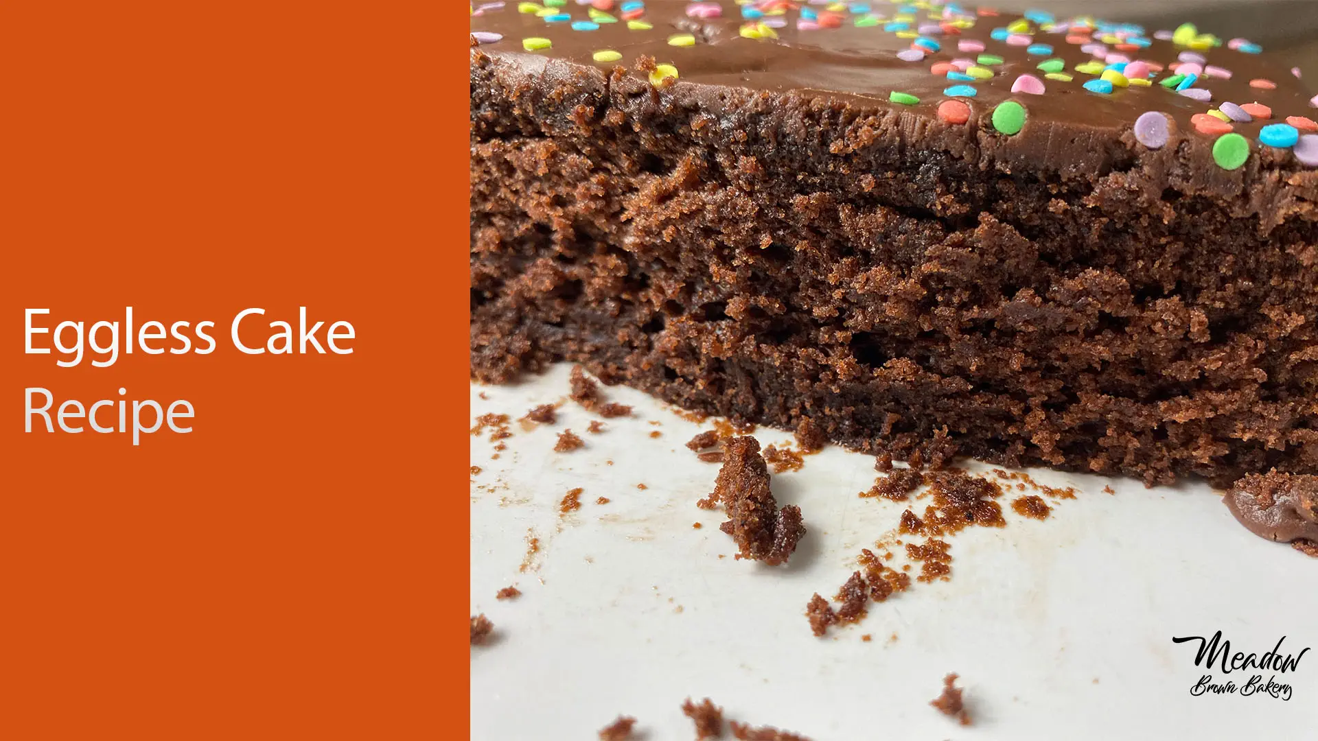 Chocolate cake with no eggs : Vegan Chocolate Cake