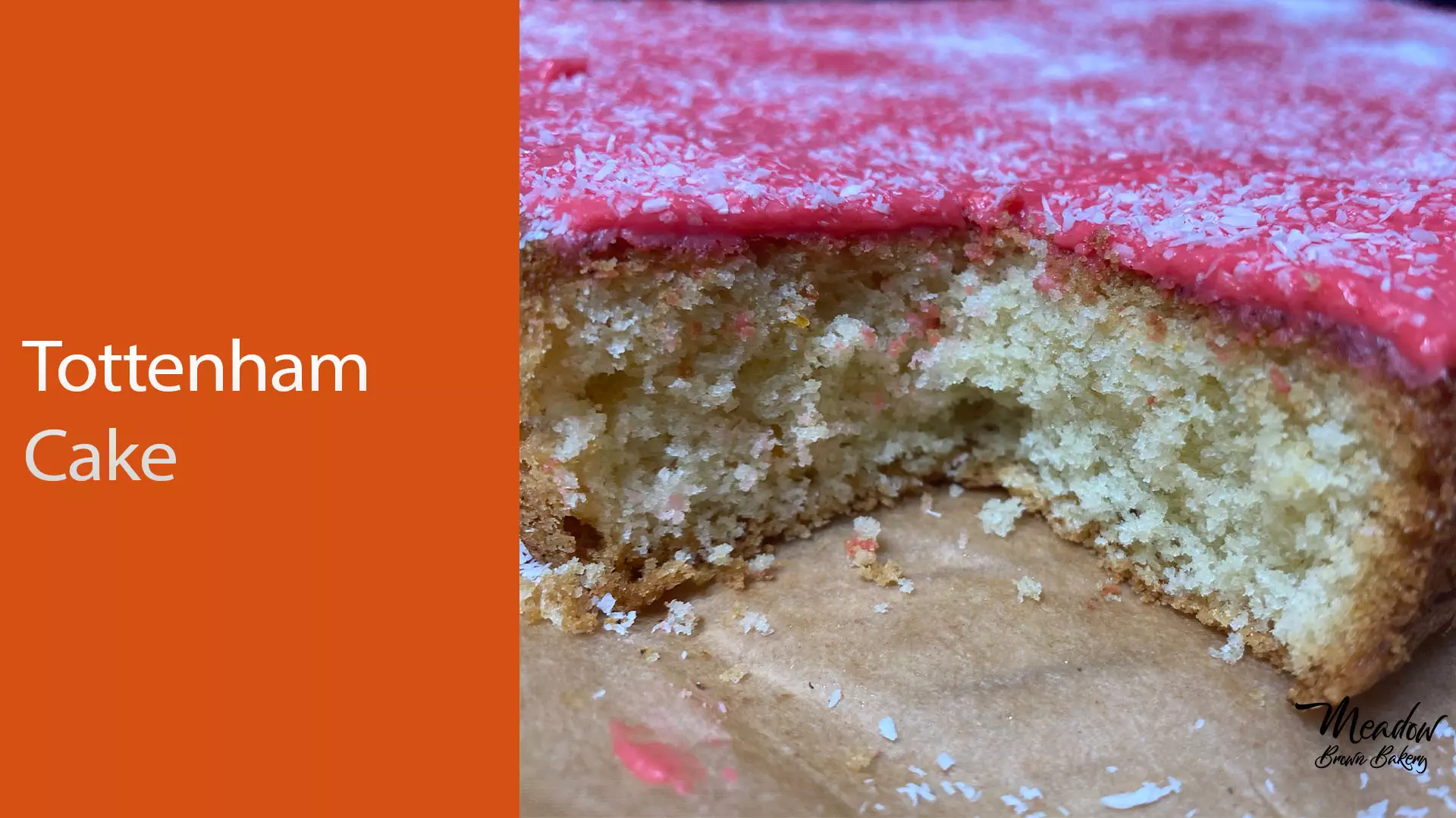 Tottenham Cake Recipe : Raspberry and Coconut Cake