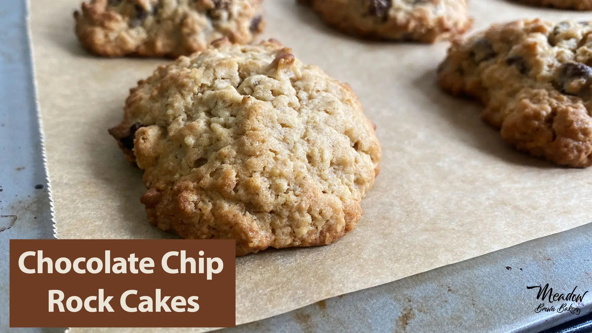 Oat raisins and chocolate chip rock cakes