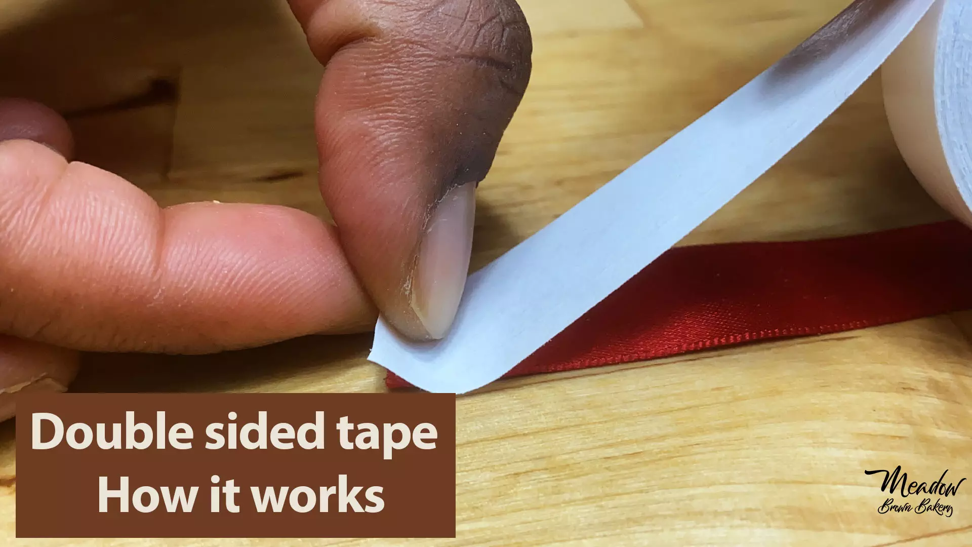 How does double sided tape work
