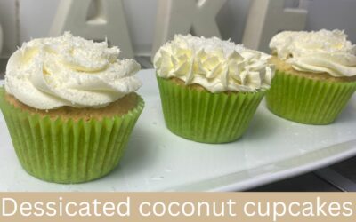 Desiccated coconut cupcakes UK