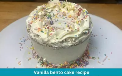 Vanilla bento cake recipe