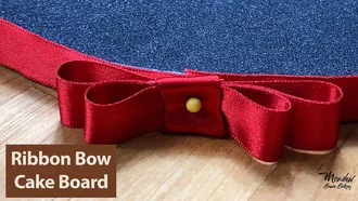 How to make a ribbon bow for cake boards