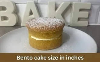 Bento cake size in inches : Korean lunchbox cake recipe