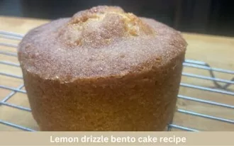 Lemon drizzle bento cake